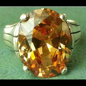 Silpada Citrine Ring 8 Ct Retired Size 8